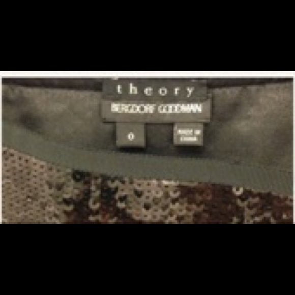 Theory sequined black mini skirt - Picture 2 of 2